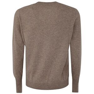 BALLANTYNE Men's Classic Crew Neck Sweater Men BROWN Sweaters & Cardigans